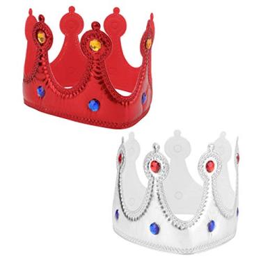 Imagem de 3 peças Coroa de Plástico Coroa de Rei Real Coroas Princesa Tiara Acessórios de de Aniversário