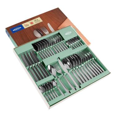 Imagem de Faqueiro Brinox Turim em Aço Inox 5111/118 - 42 peças