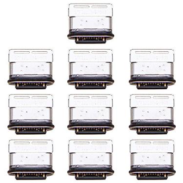 Imagem de HUANGYUNCHAO Acessórios telefônicos 10 PCS Charging Port Conector para Huawei P20 Pro Substituição do telefone celular