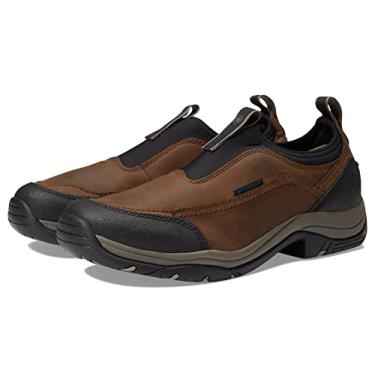 Imagem de Ariat Bota masculina antiderrapante à prova d'água Terrain Ease Ankle - Marrom, Marrom envelhecido oleoso, 10 Wide Big Kid