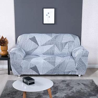 Imagem de Capa Sofá Malha 3 Lugares Geo Escandinavo Exclusivo Decoracao Moderna