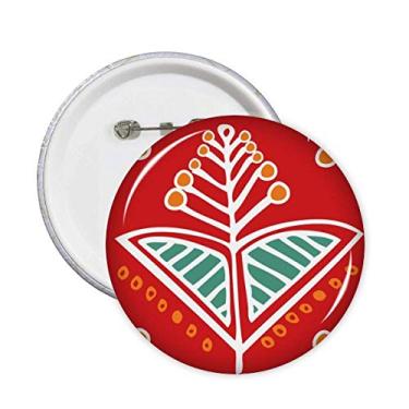 Imagem de Flores Totems México Antiga Civilização Desenho Alfinetes Emblema Botão Decoração Acessório 5 peças