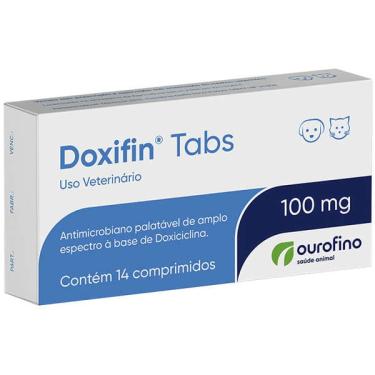 Imagem de Antimicrobiano Ourofino Doxifin Tabs 14 Comprimidos - 100 mg