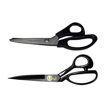 Imagem de Tesoura de Picotar Zig Zag + Tesoura de Alfaiate 9" Polegadas Artesanato