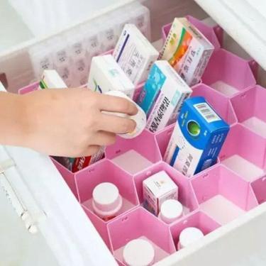 Imagem de Organizador De Gaveta Colméia C/ Divisória Para Roupa Íntima