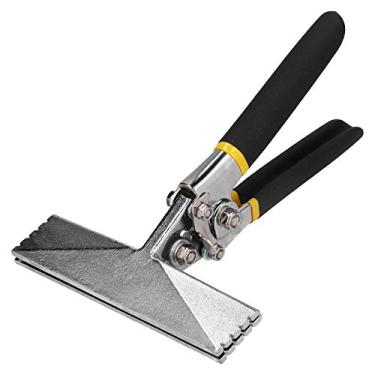 Imagem de MUNEFE Costureiro manual de chapa met¨¢lica, alicate de dobra de metal, ferramentas de dobra de chapa de mand¨ªbula reta para dobrar metal durante a constru??o