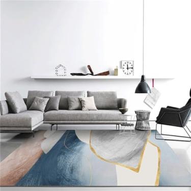 Imagem de Tapete para sala de estar, quarto, mesa de café, retangular, completo, veludo, cobertor para cama de casa, 10,50cm x 80cm