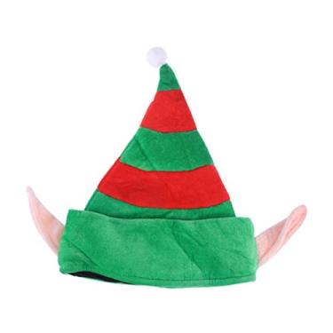 Imagem de Acessórios de vestir Orelhas de elfo para crianças Fantasia Bonnet Desfiles noturnos Chapéu de Papai Noel Fantasia de Natal Chapéu clássico Chapéus de dança Chapéu com orelhas de elfo Chapéu de elfo d