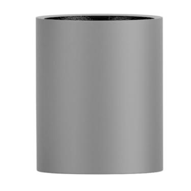 Imagem de Vaso Fibra De Vidro Vietnamita Vitrificado Cilindro Decorativo 50x36cm (Preto Fosco)