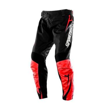 Imagem de Calça Motocross Enduro Trilha Sportbay Oficial - PRO TORK, VERMELHO, 4