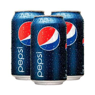 Imagem de Kit 3 Refrigerante Pepsi Lata 350ml - Pepsi-Cola