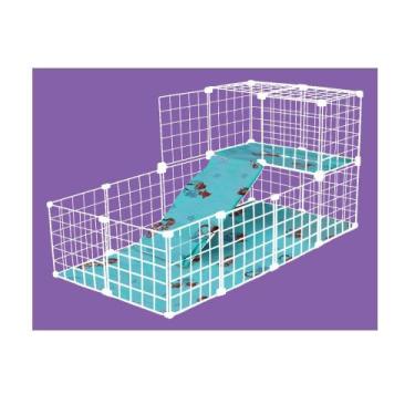 Imagem de Cercado Aramado Porquinho Da ÍNdia 2 Andares Teto E Soft 60x120x60cm B