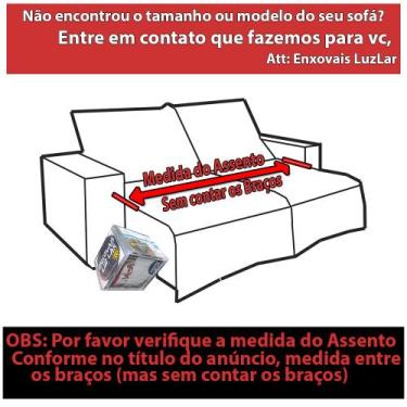 Imagem de Protetor Sofá Retrátil Assento 1,80m Camurç Suede 2Md Tabaco - Enxovai