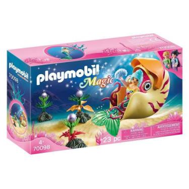 Imagem de Playmobil - Sereia com Gôndola de Caracol do Mar - Sunny Brinquedos