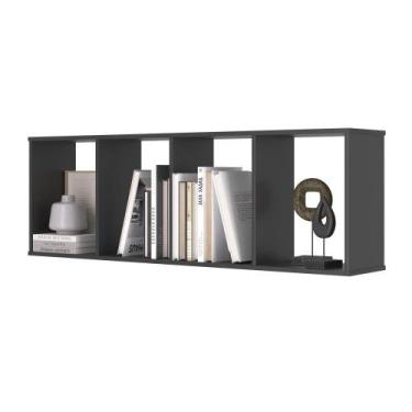 Imagem de Kit de 4 Nichos Virgina Preto Onix - Mais de Casa