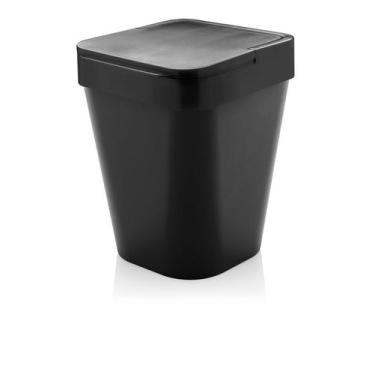 Imagem de Lixeira Izzy 5l Preto - OULX 115 PT - Ou