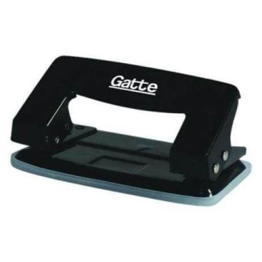 Imagem de Perfurador 2 furos para 12 folhas com coletor - gatte - MARCA
