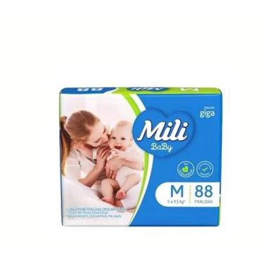 Imagem de Fralda Descartável Mili Baby Ultra Seca Giga M 88Un  Mili - Mili Sa