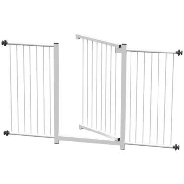 Imagem de Grade portãozinho pet bebê divisor ambiente corredor 70 cm 100 cm até 