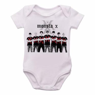 Imagem de body nenê criança roupa bebê monsta x bts - Empório Dutra, G   ( 4-8 M