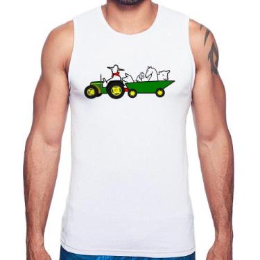 Imagem de Regata Fazendeiro - Foca na Moda, Branco, GG