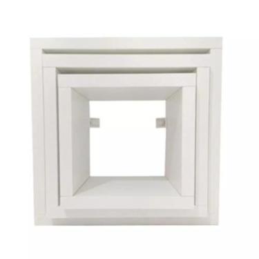 Imagem de Kit 3 Nichos Quadrados, Pequeno, Médio e Grande para decoração de sala