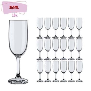 Imagem de Taça de Champagne Cristal Espumante Transparente 180m -18 UN, Taça cha
