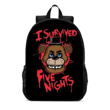 Imagem de Mochila Escolar Infanto Juvenil Jogos Fnaf Freddy  Novidades 0432 - Ge