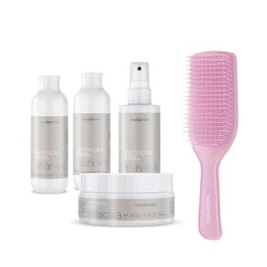 Imagem de Kit nutrição fatal completo + escova desembaraçante fios therapy - MAD