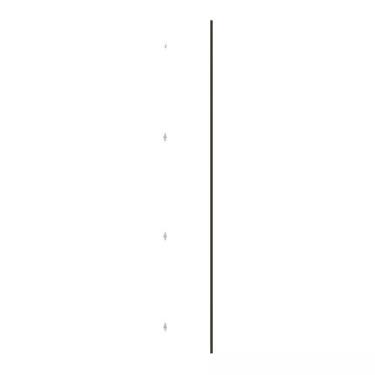 Imagem de Porta para Closet Individual 40cm com Puxador Perfil Inox Luciane Móve