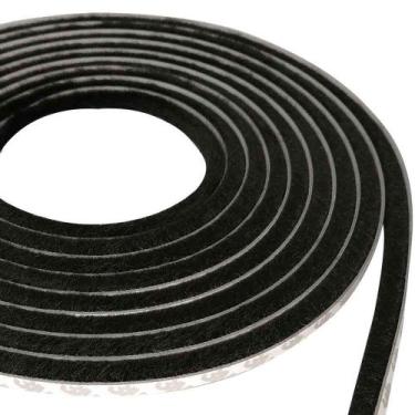 Imagem de Veda Frestas Escova Porta Janela 5x7mm 5m - Comfort Door, Preto