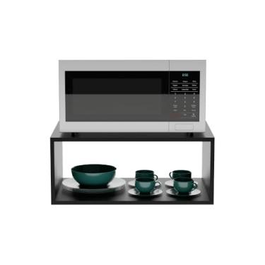 Imagem de Nicho para Micro-ondas Forno Elétrico Cozinha Preto 60cm