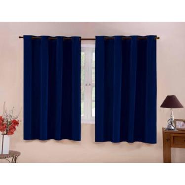 Imagem de Cortina blackout PVC sala e quarto 2,20 x 1,30 - SAFIRA ENXOVAIS, Azul