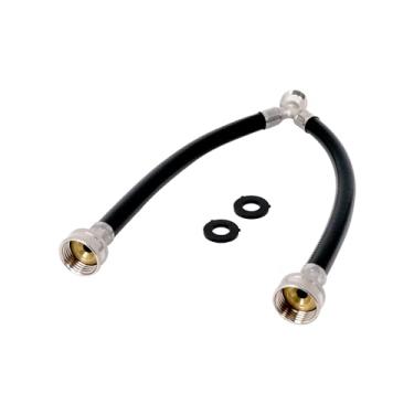 Imagem de PLB83661204 Mangueiras para máquina de lavar EVERTECHPRO - Mangueira misturadora Y de 30,5 cm para máquina de lavar - Dois acessórios fêmea de 3/4 e um macho de 3/4 - 2 borracha flexível resistente -