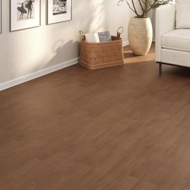 Imagem de Piso Vinílico Em Manta PVC 0,7mm Antiderrapante 20m² Imita Madeira Brilhoso 0,7MM Ipê