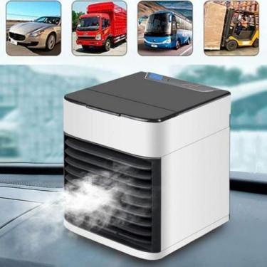 Imagem de Mini Ar Condicionado LED Mesa Ultra Air Cooler Portátil Ice Q Temperat