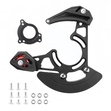 Imagem de SUKOUSRAM Protetor de disco de guia de corrente de mountain bike para sistema protetor 32T-38T leve, design de disco único, protetor de corrente