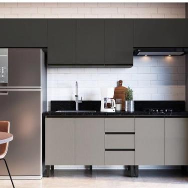 Imagem de Conjunto de Cozinha Modulado Ébano - Quiditá