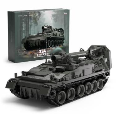 Imagem de Modelo de construção: tanque militar Nifeliz 2S4 com 1.438 unidades pa