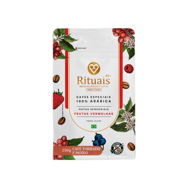 Imagem de Café Torrado e Moído Rituais Frutas Vermelhas 3 Corações Pacote 250g