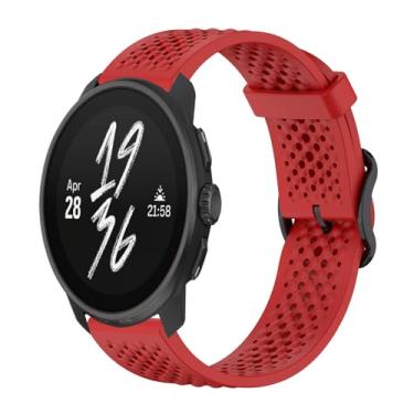 Imagem de Gheper Pulseira de substituição compatível com Suunto Race/Race S/Vertical/9 Peak Pro/9 Peak/5 Peak, acessório para smartwatch, de silicone macio, respirável, 22 mm