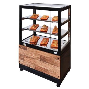 Imagem de Balcão Quente Retilíneo - 70cm Preto - DBQ - 127V - Omega