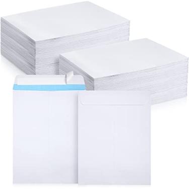 Imagem de Lincia Envelopes de catálogo autoadesivos, 200 peças, 10 x 13, envelopes brancos de catálogo de segurança para catálogos de correspondência segura, brochuras de relatório de convite