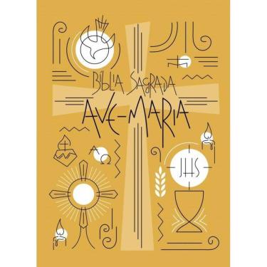 Imagem de Bíblia Sagrada Ave Maria Capa Símbolos