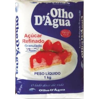 Imagem de Açúcar refinado granulado olho dágua 1 kg - Olho D'Água