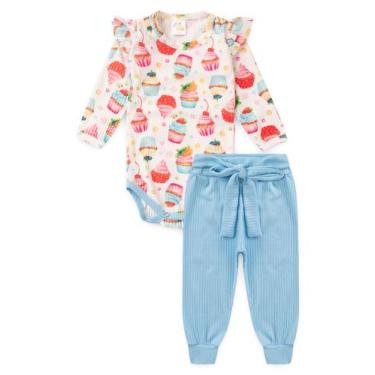 Imagem de Conjunto Body Canelado Menina -  Cupcake - Ame Kids, M