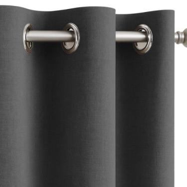 Imagem de Cortina Rústica Natural De Linho Texturizado 3,00m x 1,60m Para Sala E