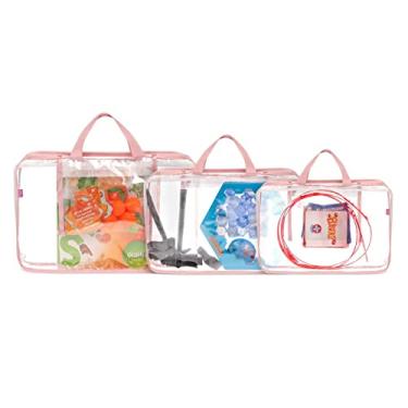Imagem de Kit Organizadores de Brinquedos para Jogos de Tabuleiro Rosa
