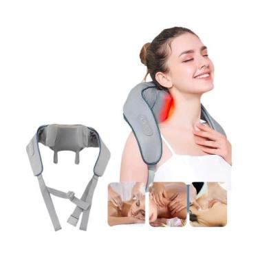 Imagem de Massageador Elétrico Aquecido Para Pescoço, Ombro E Costas, Massagem P