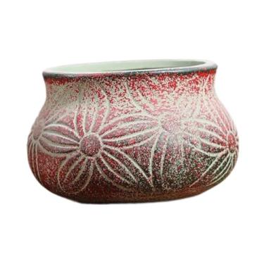 Imagem de IEUDNS Vaso de plantas, vaso de flores, decoração para casa, boho, artesanato, de cerâmica, de flores para pátio, canteiro de flores, quintal,